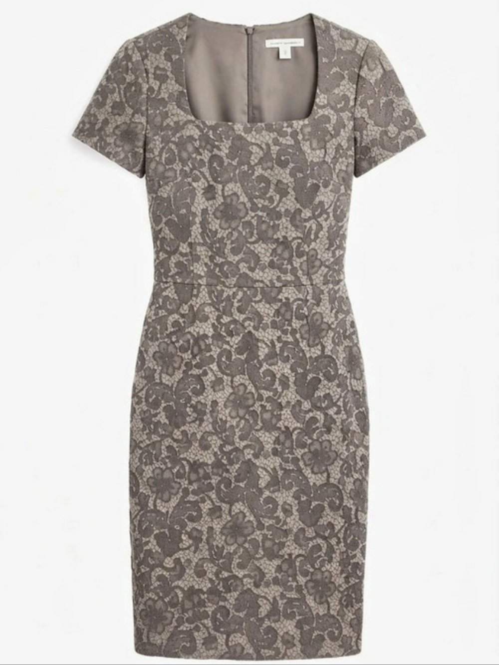 Banana Republic Floral Lace Mini Dress Olive/Gray Size 4
